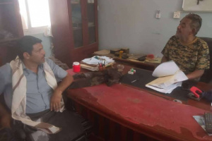 انتقالي نصاب يتفقد إدارة أمن المديرية ويطلع على أوضاع السجناء