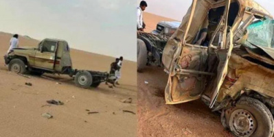 وفاة مواطن وإصابة آخرين بحادث مروع في الجوف