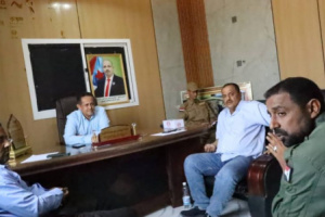رئيس انتقالي لحج يلتقي بمدير أمن الحوطة ويبحثان الجوانب الأمنية في المديرية