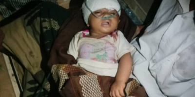 إصابة طفل رضيع بقصف صاروخي حوثي في مقبنة