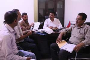 فريق الرقابة والتوجيه الرئاسي يجتمع مع إدارة الشهداء والجرحى في تنفيذية إنتقالي الضالع