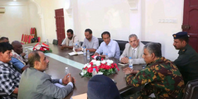 فريق التوجيه والرقابة الرئاسي يزور إدارة أمن محافظة المهرة