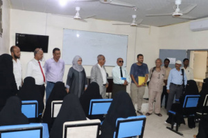 فريق التوجيه والرقابة الرئاسي يدشن العام الجامعي الجديد بجامعة أبين