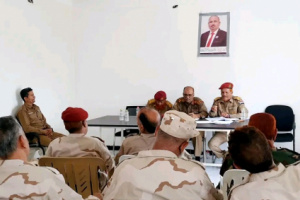 العميد بن سلم يختتم زيارته الميدانية للضالع بلقاء قيادة العمليات المشتركة وضباط التوجيه