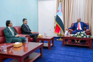 الرئيس الزُبيدي يلتقي نائب وزير الإعلام والثقافة والسياحة ويؤكد دعمه لتطوير العمل الإعلامي والثقافي والسياحي