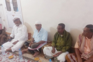 انتقالي ساه يزور رئيس اللجنة المحلية بمركز الضبيعة للاطمئنان على صحته