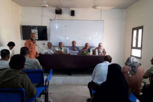 فريق التوجيه يلتقي عمداء كليات جامعة أبين ويشارك في حفل تكريم كلية اللغات