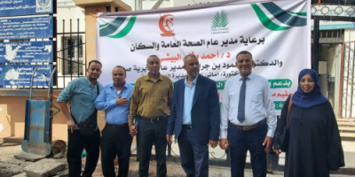 مدير صحة صيرة يدشن المخيم الطبي المجاني للأمراض المزمنة في المديرية