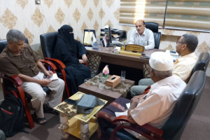 د. العمودي يلتقي رئيس مركز المعرفة للدراسات والابحاث
