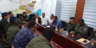 الشوحطي يستقبل فريق الرقابة الرئاسي برئاسة الربيزي ورئيس انتقالي المحافظة لتلمّس أوضاعها الأمنية والخدمية