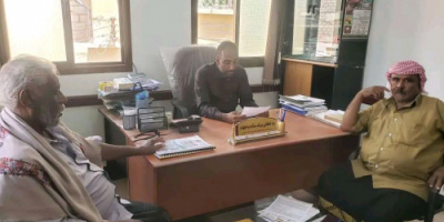 انتقالي تريم يناقش مع مكتب الزراعة والري بالمديرية التدابير اللازمة لمواجهة السيول