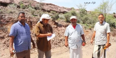 بعد تعثر العمل فيه .. عمل مسح ودراسة لطريق سيلة غزال بالضالع والممول من أهل الخير