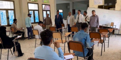 فريق التوجيه والرقابة الرئاسي يزور كلية المجتمع ونادي النصر الرياضي بالضالع