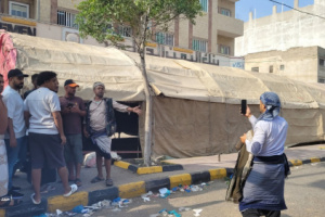 تصعيد جديد أمام السلطة المحلية بتعز للمطالبة بالقبض على قتلة افتهان المشهري