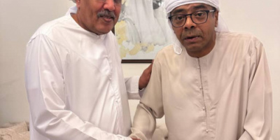 رئيس الجمعية الوطنية يلتقي الكاتب والصحفي هاني مسهور في أبوظبي