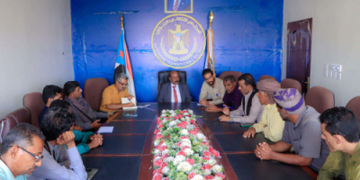 رئيس انتقالي شبوة يلتقي بالهيئة التنفيذية لمديرية الطلح