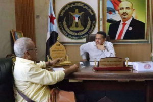 رئيس انتقالي لحج يلتقي مدير التخطيط والتعاون الدولي بالمحافظة