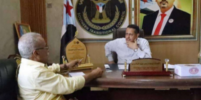 رئيس انتقالي لحج يلتقي مدير التخطيط والتعاون الدولي بالمحافظة