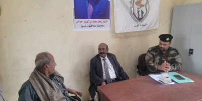 رئيس تنفيذية انتقالي شبوة يتفقد مقر لجنة استقبال المجندين الجدد لقوات دفاع شبوة