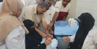 محلي المنصورة يدشن حملة التحصين ضد شلل الأطفال بالمديرية