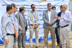 الجاوي والسقطري ومعاون يدشّنون مشروع إعادة تأهيل المحجر البيطري (دكّة كباش) بالمعلا