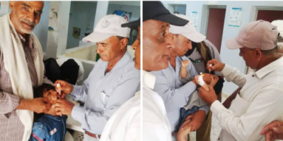 تدشين حملة شلل الاطفال الجولة الثانية في الحصين بالضالع