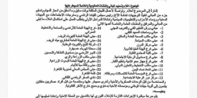 محافظ تعز يكشف عن وجود 25 مرفق حكومي مقتحمة من مسلحين تابعين لحزب الإصلاح الإخواني