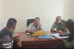 مدير إدارة الشباب والرياضة بالانتقالي يناقش إمكانيات تنظيم بطولة مشتركة للأندية 