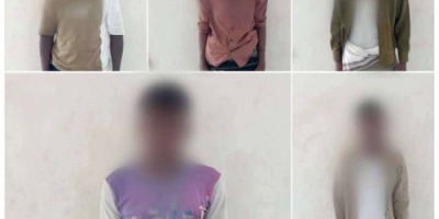 قوات الحزام الأمني بعدن تضبط خمسة متهمين بالتقطع على خط ساحل أبين