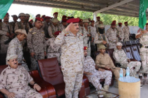 الفريق الركن د. محسن الداعري يتفقد جاهزية اللواء الخامس دعم وإسناد ويشهد عرضًا عسكريًا مهيبًا في ردفان