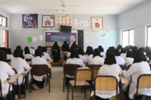انتقالي الضالع ينفذ محاضرة توعوية لطلاب معهد أمين ناشر وكلية الضالع الجامعية