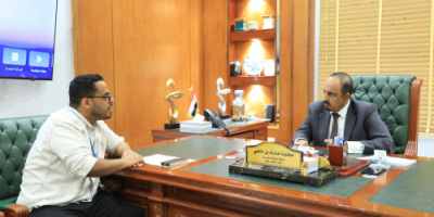 بن ماضي يبحث مع منسق الـ "UNDP" مستجدات مشاريع التنمية واقتراب الانتهاء من مركز صادرات الأسماك بالمكلا