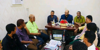 الجفري يبحث مع رئيس نادي حضرموت للصم سبل دعم الأنشطة الرياضية لهذه الشريحة