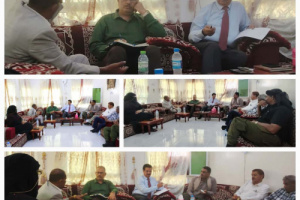 فريق التوجيه والرقابة الرئاسي يلتقي اتحاد الحقوقيين الجنوبيين في سقطرى