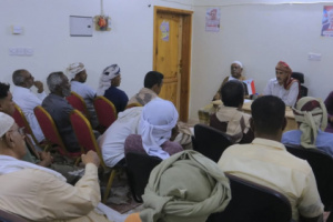 انتقالي سيئون يناقش مع رؤساء اللجان المحلية الترتيبات الخاصة بفعالية 14 أكتوبر في شبام