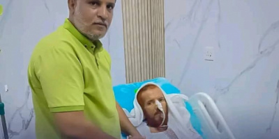 انتقالي العاصمة عدن يتفقد الحالة الصحية لعميد الأسرى الجنوبيين أحمد المرقشي