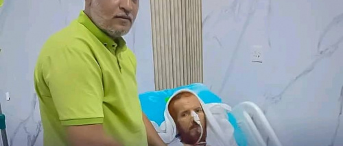 انتقالي العاصمة عدن يتفقد الحالة الصحية لعميد الأسرى الجنوبيين أحمد المرقشي
