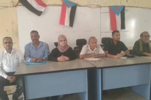 فريق التوجيه والرقابة الرئاسي يلتقي طلاب جامعة أبين