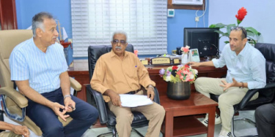 باخبيرة والجاوي يناقشان آلية تنفيذ مشروع تصريف مياه الأمطار واستبدال مولد مضخة مياه في المعلا