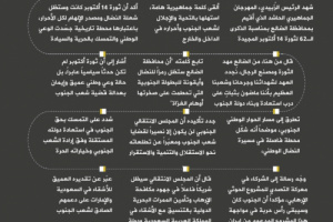 #انفوجرافيك| أبرز ما جاء في كلمة الرئيس الزُبيدي في المهرجان الجماهيري الحاشد بالضالع