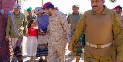 قيادات دفاع شبوة تزور منزل الشهيد السليماني وتلتقي أسرته