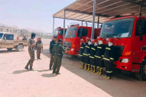 مدير عام شرطة شبوة يتفقد إدارة الدفاع المدني ويؤكد على أهمية رفع مستوى الجاهزية