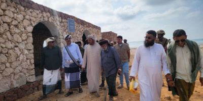 فريق التوجيه والرقابة الرئاسي يتفقد محمية ديحمري البحرية بسقطرى