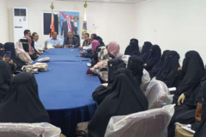 فريق التوجيه والرقابة الرئاسي يلتقي القطاع النسوي في مديريتي الحوطة وتبن