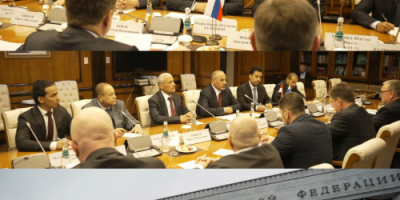 الرئيس الزُبيدي يبحث مع نائب رئيس الوزراء الروسي آفاق التعاون الاقتصادي وفرص الاستثمار في بلادنا