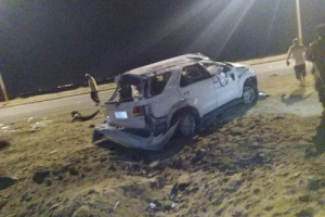 خمسة قتلى وأربعة جرحى في حادث مروع فجر اليوم