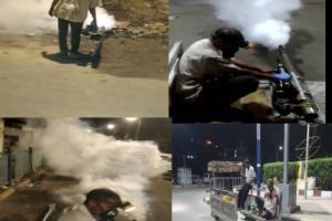 استمرار حملة رش ضبابي للقضاء على الحشرات الناقلة للأمراض بالمديرية