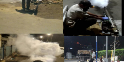 استمرار حملة رش ضبابي للقضاء على الحشرات الناقلة للأمراض بالمديرية