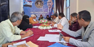 تنفيذية انتقالي الضالع تناقش أداء إداراتها وتعزيز العمل التنظيمي والخدمي