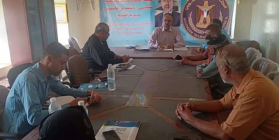 تنفيذية انتقالي مديرية الضالع تناقش تقارير أداء أقسامها